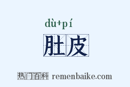 肚皮是什么意思的图片
